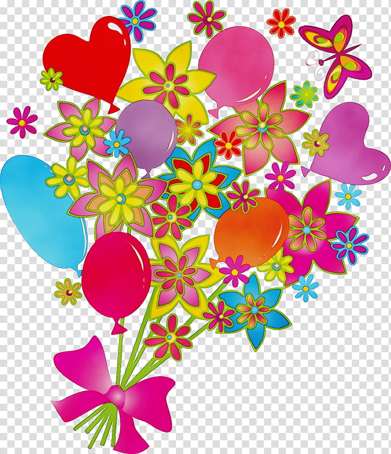Floral design, Bunch Flower Cartoon, Watercolor, Paint, Wet Ink, Petal, Heart, Plant transparent background PNG clipart