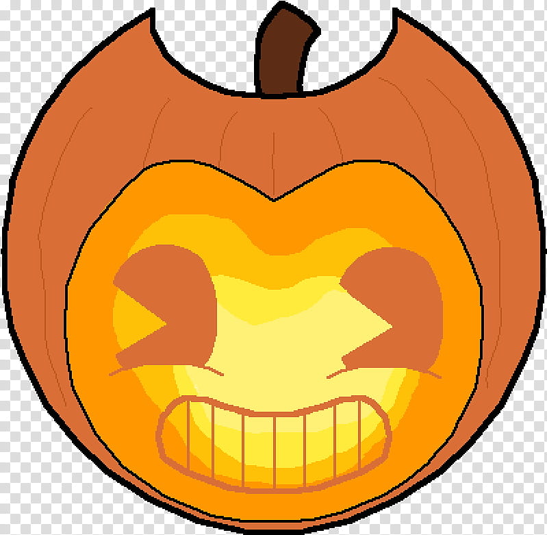 Bendy And The Ink Machine, Jackolantern, Pumpkin, Drawing, Calabaza, Music, Sticker, Andes transparent background PNG clipart