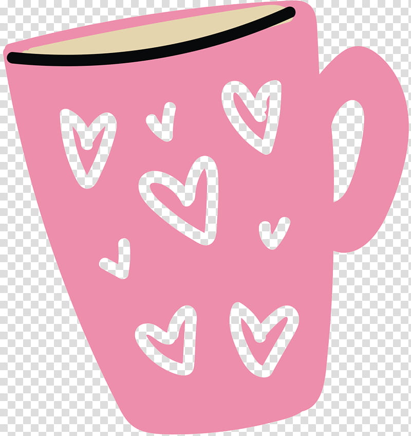Love Background Heart, Coffee Cup, Mug, Pink M, Drinkware, Tableware, Teacup, Smile transparent background PNG clipart