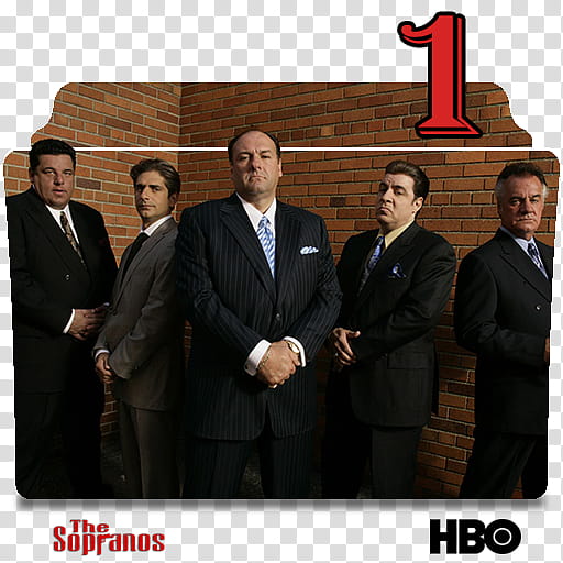 The Sopranos series and season folder icons, The Sopranos S ( transparent background PNG clipart