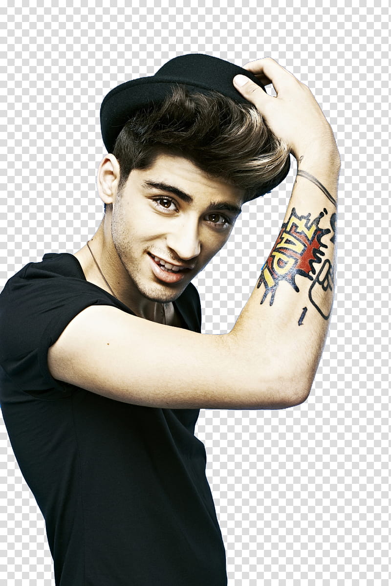 Zayn Malik , One Direction Zayn Malik holding his black cap transparent background PNG clipart