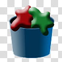 CP For Object Dock, red and green slime on bucket transparent background PNG clipart