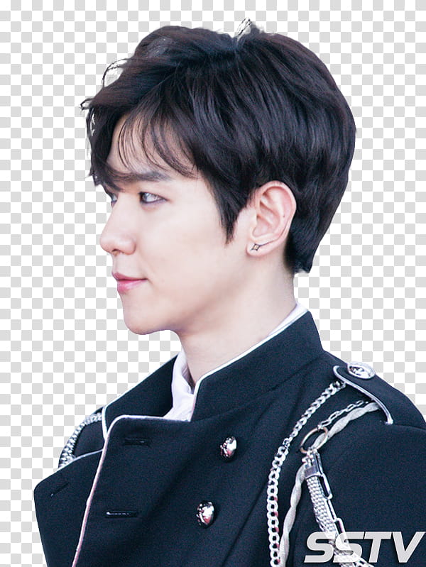 Baekhyun  Dream Concert , man wearing black top transparent background PNG clipart