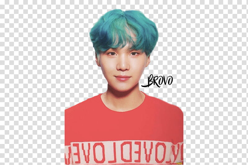 MIN YOONGI BTS, man wearing red crew-neck shirt transparent background PNG clipart