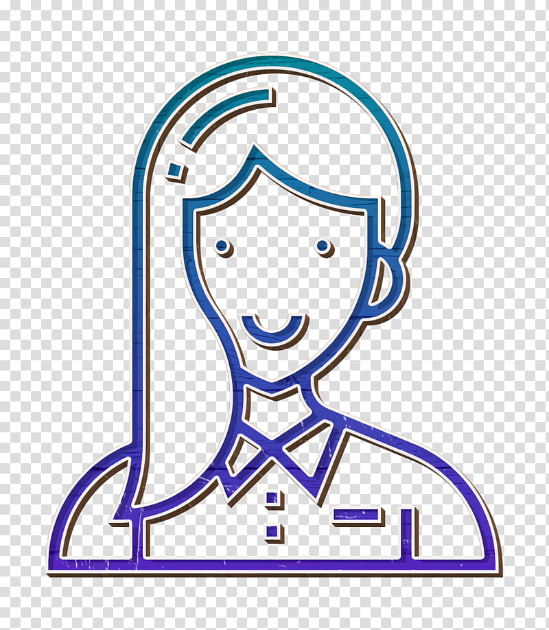 Woman icon Entrepeneur icon Careers Women icon, Line Art transparent background PNG clipart