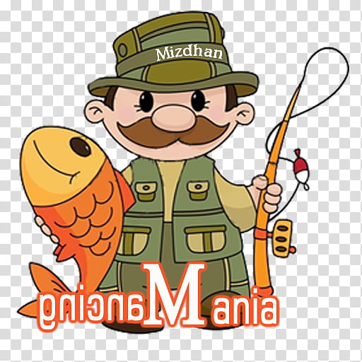 Hat, Fisherman, Fishing, Cartoon, Hunting, Fishing Rods transparent background PNG clipart