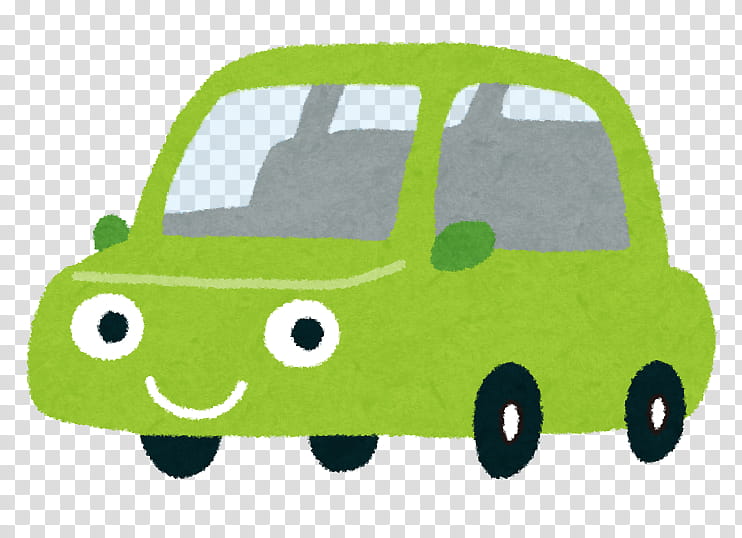 Green Grass, Car, Toyota, Toyota Aygo, Used Car, Shoshinsha Mark, Electric Car, City Car transparent background PNG clipart