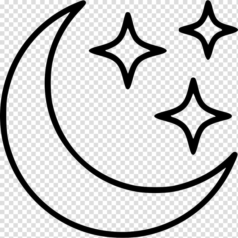 Full Moon, Star And Crescent, Symbol, Symbols Of Islam, White, Black, Black And White
, Leaf transparent background PNG clipart