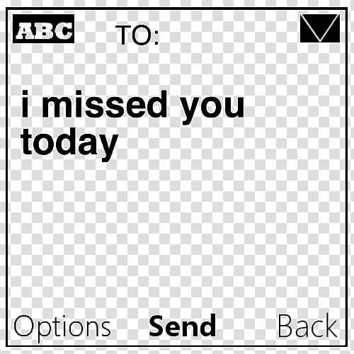 AESTHETIC GRUNGE, i missed you today text transparent background PNG clipart