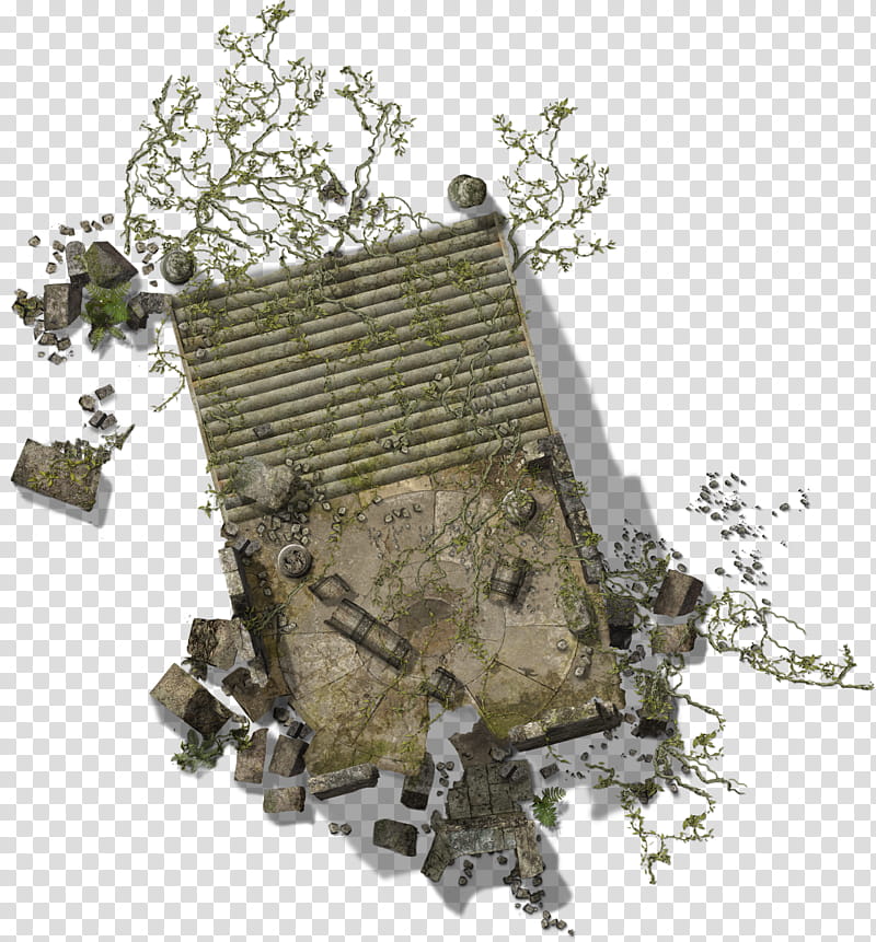 Ruined Jungle Temple, clothes board illustration transparent background PNG clipart