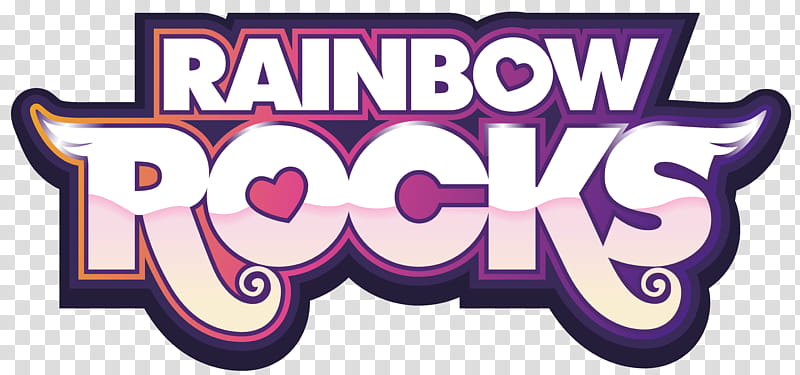 pink Rainbow Rocks words transparent background PNG clipart