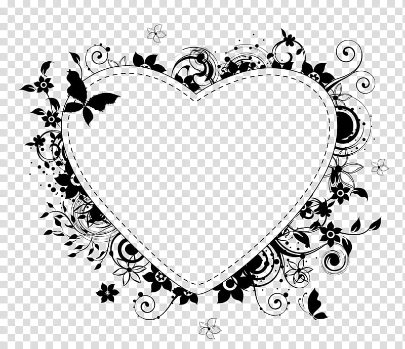 Love Background Heart, Flower, Line Art, M095, Ornament, Blackandwhite transparent background PNG clipart