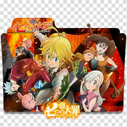 Anime Icon Pack , Nanatsu no Taizai transparent background PNG clipart