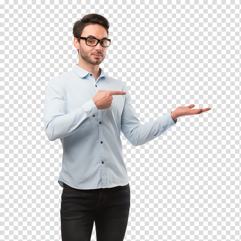 Glasses, Arm, Gesture, Sleeve, Finger, Technology, Collar, Eyewear transparent background PNG clipart