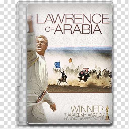 Movie Icon , Lawrence of Arabia, Lawrence of Arabia DVD case transparent background PNG clipart