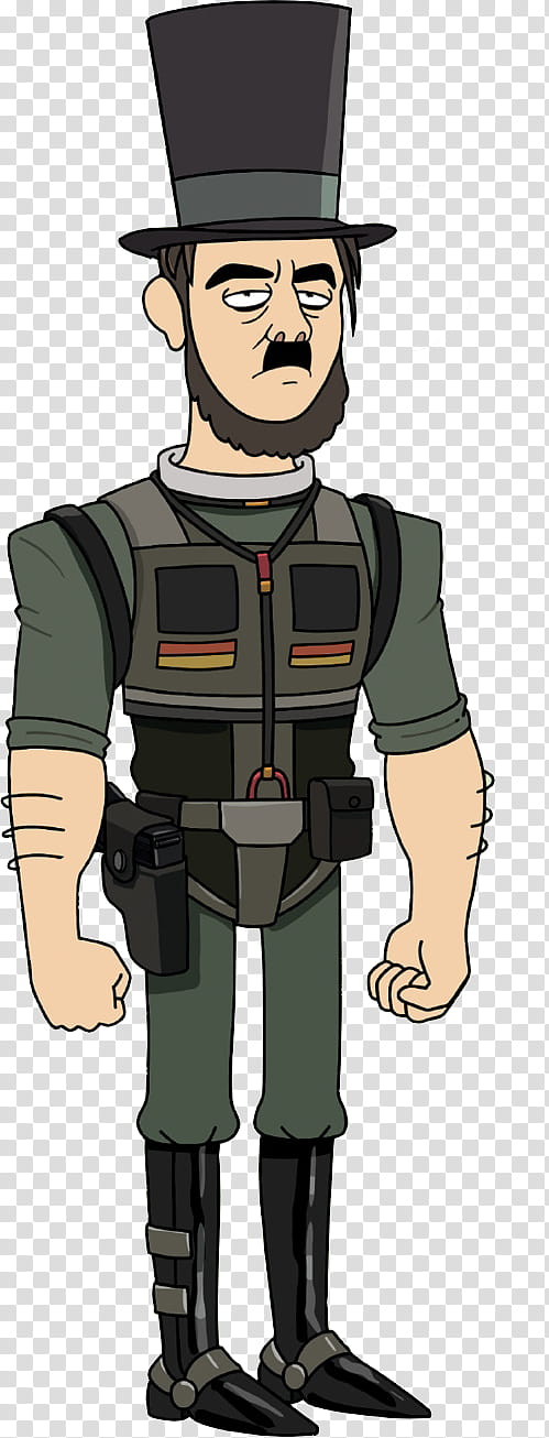 Rick and Morty HQ Resource , man wearing soldier suit illustration transparent background PNG clipart