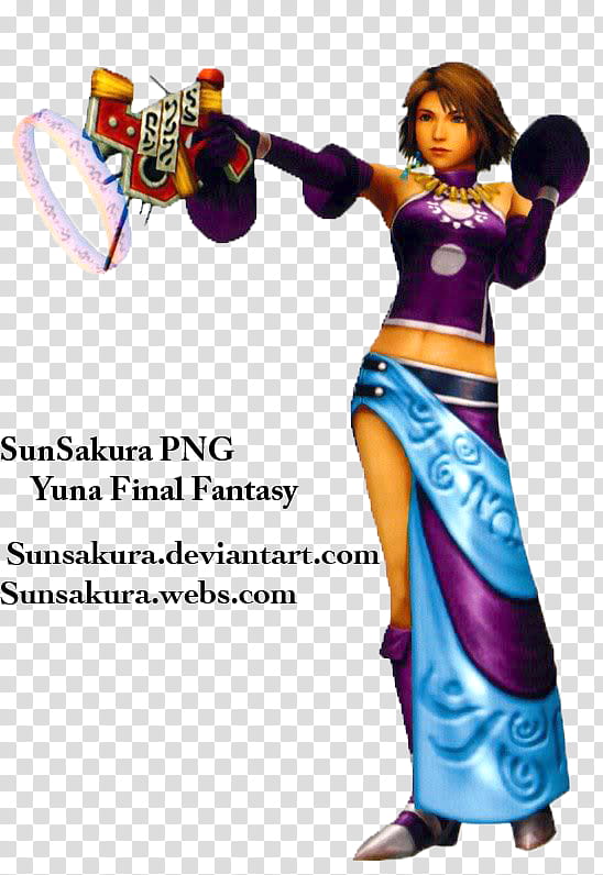 Yuna, Sun Sakura Yuna from Final Fantasy transparent background PNG clipart