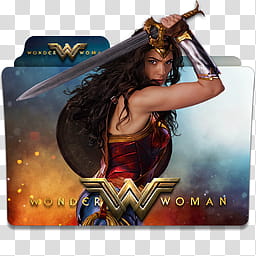 Wonder Woman  Folder Icon , Wonder Woman v logo_x transparent background PNG clipart