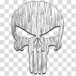 The Punisher logo iCons, White Logo _x, The Punisher logo transparent background PNG clipart