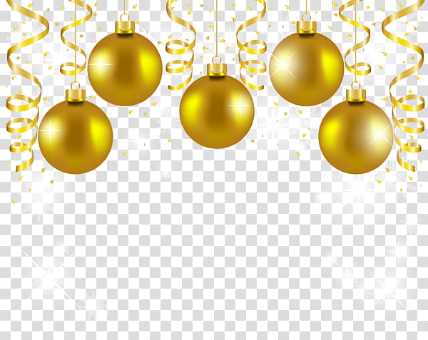 Gold Christmas Balls Decor transparent background PNG clipart | HiClipart