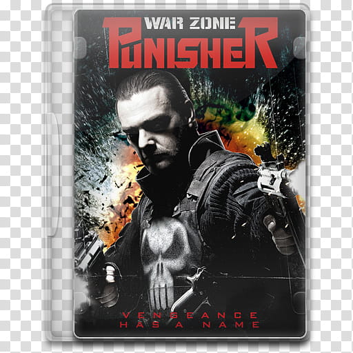 Movie Icon Mega , Punisher, War Zone, Puniser War Zone DVD case transparent background PNG clipart
