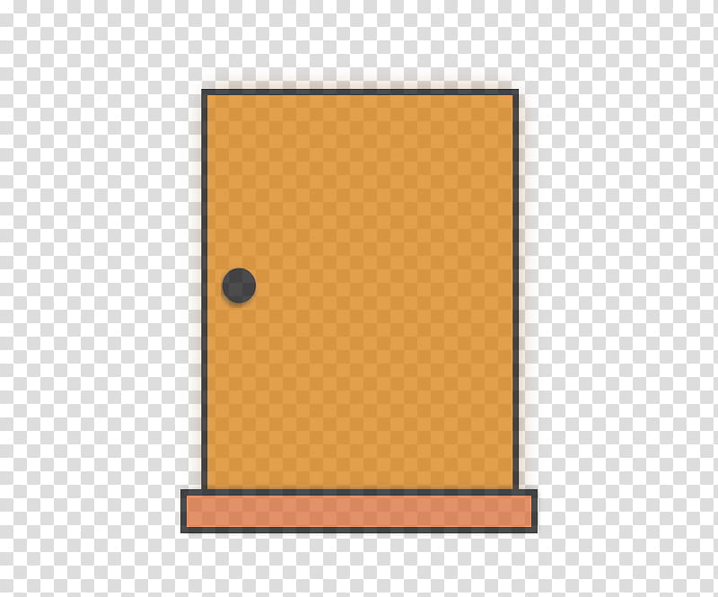 Orange, Rectangle, Door, Home Door transparent background PNG clipart