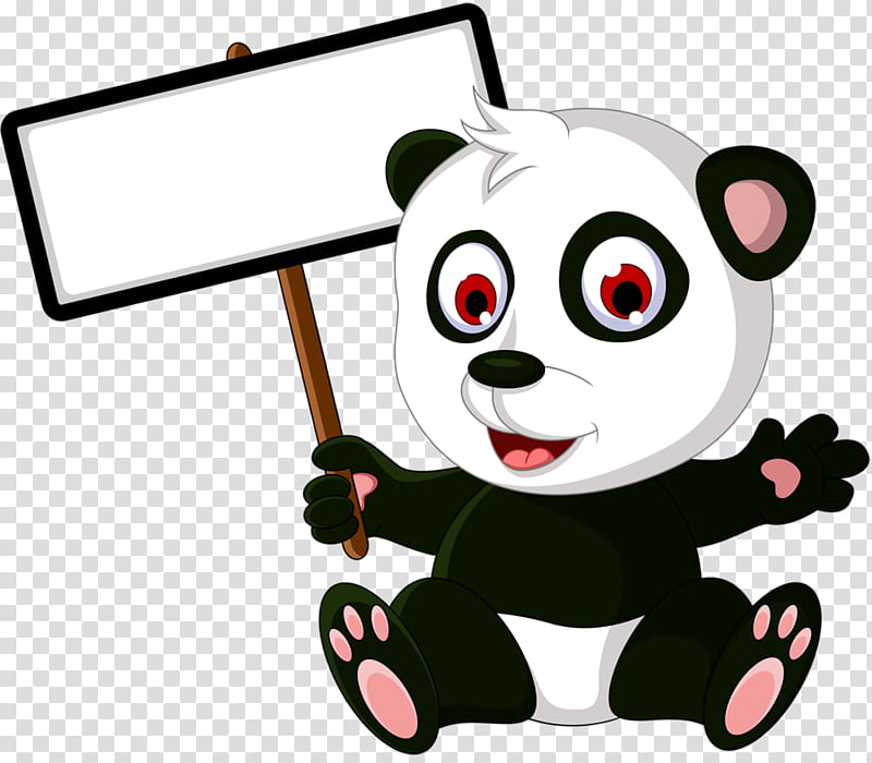 Bear, Giant Panda, Drawing, Cartoon, Cuteness, Stick Figure, Sticker transparent background PNG clipart