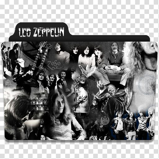 Led Zeppelin Folder Icon  transparent background PNG clipart