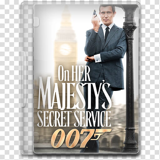 Movie Icon Mega , On Her Majesty's Secret Service, On Her Majesty's Secret Service  disc case transparent background PNG clipart