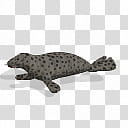 Spore creature Grey seal  transparent background PNG clipart