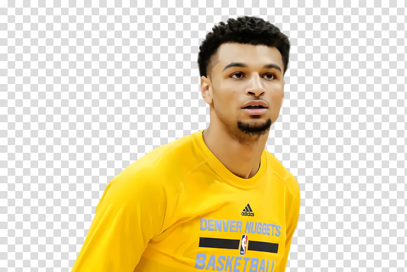 Jamal Murray basketball player, Tshirt, Yellow, Football, Football Player, Facial Expression, Jersey, Forehead transparent background PNG clipart
