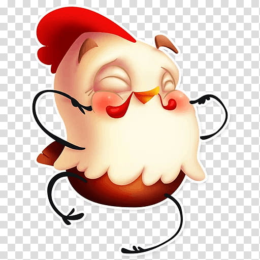 Santa Claus, Rooster, Logo, Santa Claus M, Sticker, Food, Twodimensional Space, Cartoon transparent background PNG clipart