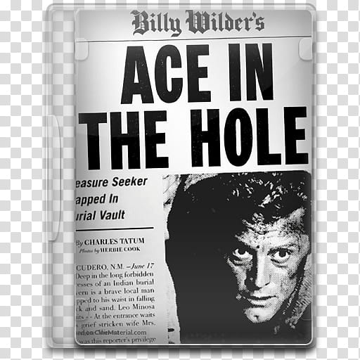 Movie Icon Mega , Ace in the Hole, Billy Wilder's Ace in the Hole transparent background PNG clipart