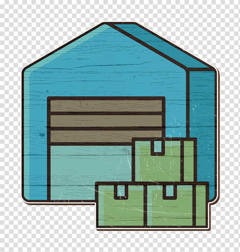 Warehouse icon Logistics icon Shipping and delivery icon, Shed, Roof, Rectangle, Home, Plan, Diagram, Building transparent background PNG clipart