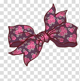 Bows , pink and grey floral bow tie illustration transparent background PNG clipart