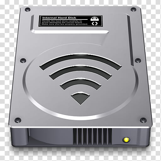 Hi Tech HD OSX Icons, The 'Airport Drive' Icon by Gianluca ©  Universal Design transparent background PNG clipart