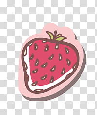 red strawberry fruit illustration transparent background PNG clipart