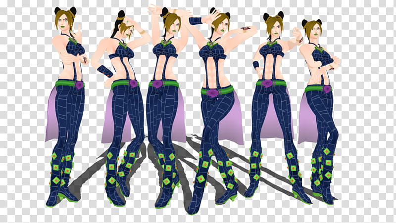 JOJO Jolyne figure shape pose dl by ore1233 on DeviantArt