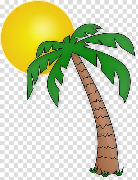 Palm Tree Silhouette, Palm Trees, Cartoon, Drawing, Sticker, Leaf, Green, Plant transparent background PNG clipart
