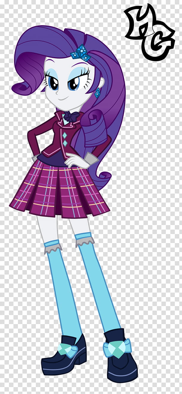 EG, Crystal Prep Rarity, My Little Pony Equestria Girl Rainbow Dash character transparent background PNG clipart