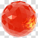 Crystalisman QT Dock Icon Set, ct_MandarinGarnet_x, red marble toy transparent background PNG clipart