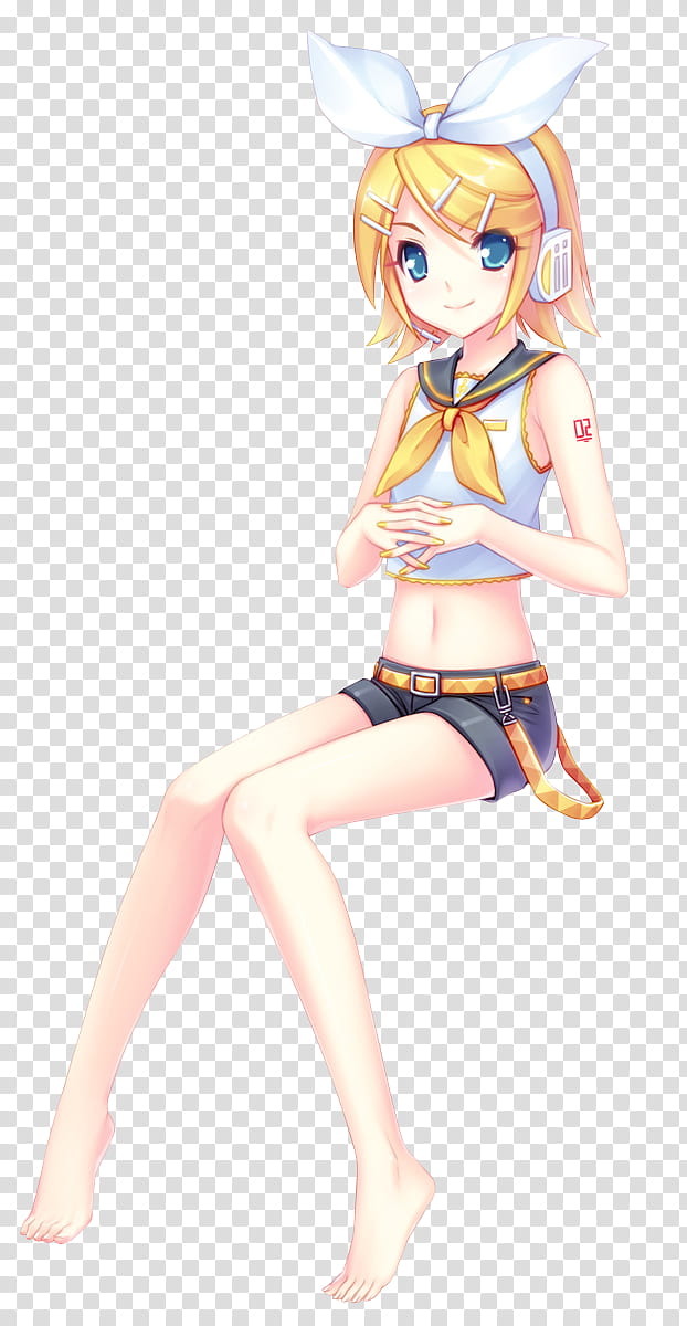Render  Special Kagamine, female anime character transparent background PNG clipart