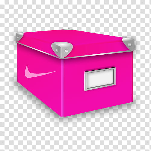 Icons, box (), pink Nike shoe box transparent background PNG clipart