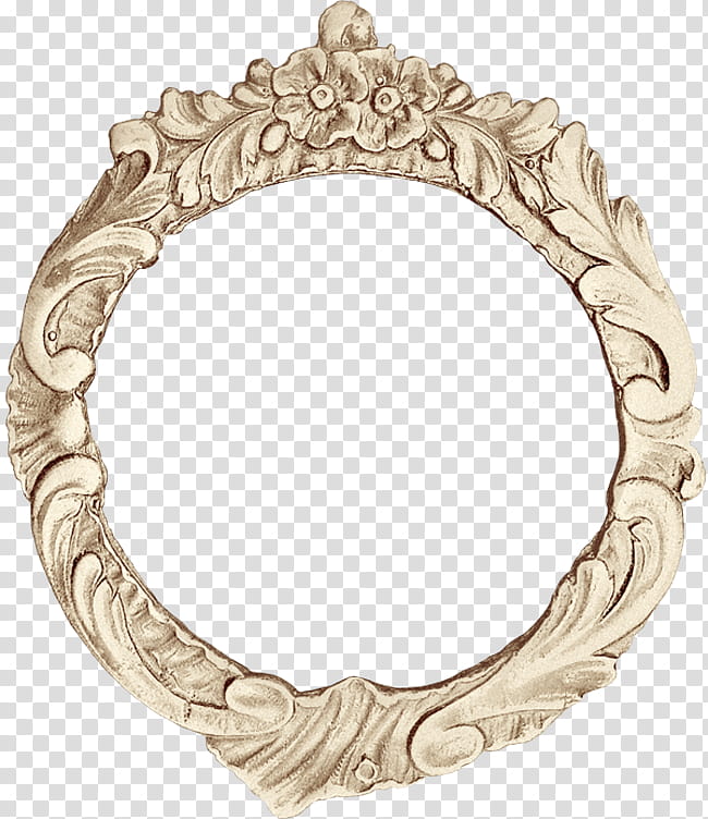 Beige Background Frame, Film Frame, Painting, Mirror, Metal, Jewellery, Oval, Circle transparent background PNG clipart
