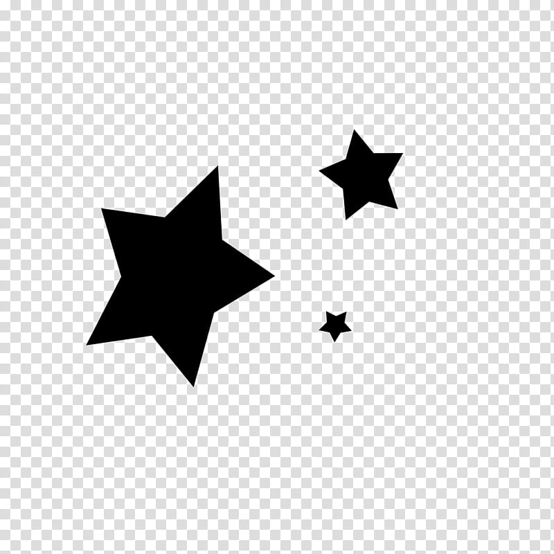 D gray man brush v, three black stars illustration transparent background PNG clipart
