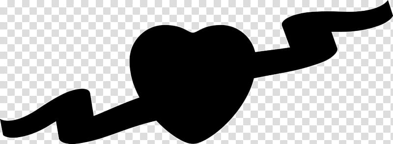 Cartoon Heart, Finger, Line, M095, Blackandwhite transparent background PNG clipart