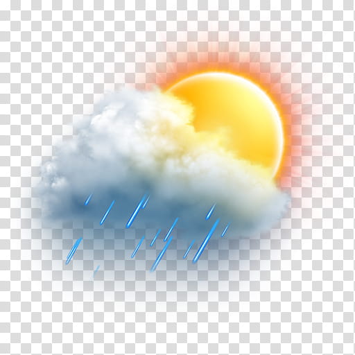 The REALLY BIG Weather Icon Collection, mostly-cloudy-rain-light transparent background PNG clipart