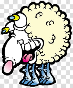 Sheep Llama, cartoon character illustration transparent background PNG clipart