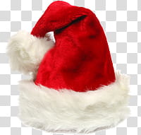 CHRISTMAS MEGA, red and white Christmas hat transparent background PNG clipart