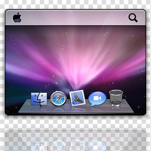 MAC OS X LEOPARD DOCK, iMac icon transparent background PNG clipart